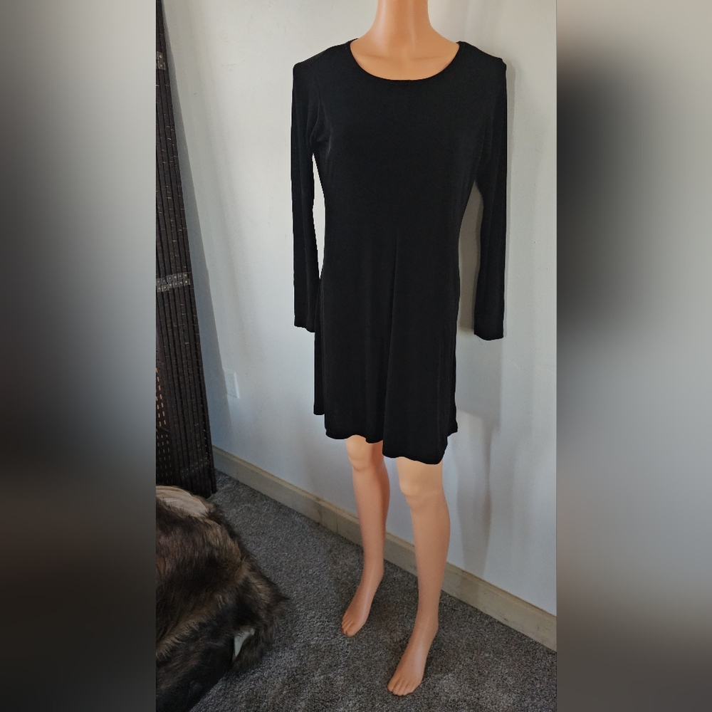 90's Dress LBD FLAX By Jeanne Engelhart Travel Women Owned Collective